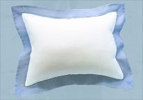 12"x16" Pillow Sham with Colored Border